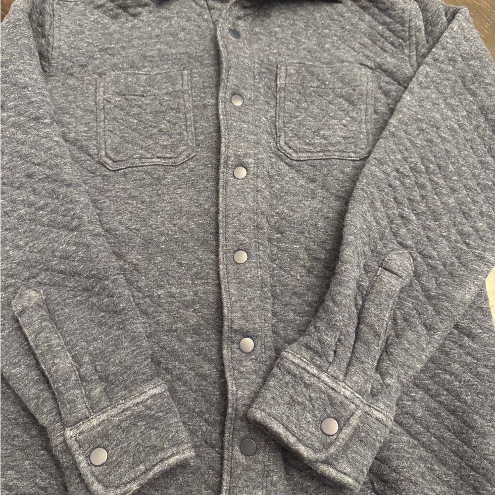 Gray Quilted Jacket